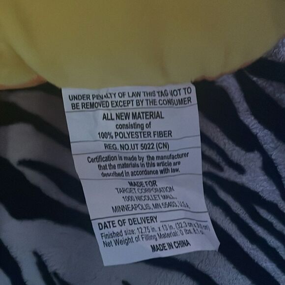 New with tags bullseye target plush candy corn Halloween decor throw pillow - Picture 6 of 7